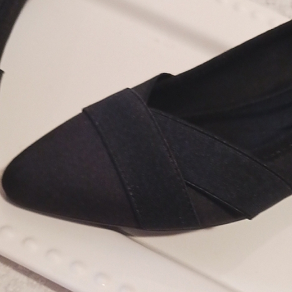 Elegant Anne Klein ⚜️ Flex Black Slip On Flats 10 - Picture 14 of 15
